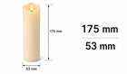 12x wkład do zniczy na baterie świeczka elektryczna efekt płomienia 17,5cm lampka nagrobna LED, oświetlenie cmentarne