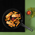 Patelnia ceramiczna nieprzywierająca 24cm Tefal RENEW BLACK indukcja do smażenia, okrągła, na kuchenkę gazową i