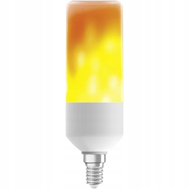Żarówka LED Efekt Płomienia Dekoracyjna E14 osram do świecznika, nastrojowe oświetlenie, ciepła barwa 1500 K, rurkowa, 10 lm, 0,5 w