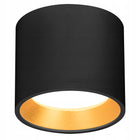 Lampa Sufitowa Oprawa Halogenowa LED GX53 Spot NATYNKOWA Kinkiet Reflektor czarna aluminiowa okrągła, pojedynczy punkt