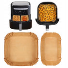 100SZT TACKI PAPIEROWE DO AIR FRYER PHILIPS DUAL PAPIER DO PIECZENIA 3L+6L 20 cm z 28 sztuk