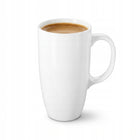 2x Duży Kubek XXL 630 ml Do Kawy Herbaty Wilmax Biały Porcelanowy Wysoki bez wzoru, nadaje się do zmywarki