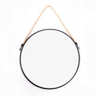 Lustro wiszące ścienne okrągłe na linie sznur 37cm 380 mm 38 cm