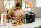 Frytkownica beztłuszczowa frytownica Air Fryer 5l Berdsen 1500W czarny