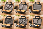 Toster opiekacz do kanapek XL 6w1 Sencor SSM 9860BK 1000W Gofrownica Grill nominalna czarny