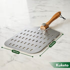 Łopata do pizzy perforowana szufla taca stal nierdzewna inox profesjonalna chleb, ciasta, wypieki, średnica 30,5 cm