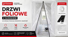Drzwi Przeciwpyłowe budowlane XXL Malarskie Kurtyna przeciwpyłowa remont foliowa osłona z zamkiem błyskawicznym 120x220