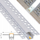 Profil LED Aluminiowy 2m Podtynkowy 12mm Do GK Karton Gips Płytek Zestaw listwa do taśmy oświetleniowej, kanał
