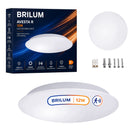Brilum Plafon LED 12W IP54 z Czujnikiem Ruchu 4000K 1020lm Okrągły avesta R lampa sufitowa do łazienki, neutralna barwa