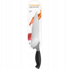 FISKARS NÓŻ KUCHENNY SZEFA KUCHNI SIEKANIA KROJENIA MIĘSA WARZYW OSTRY 20cm stalowe ostrze, plastikowa rękojeść, do