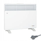 Grzejnik elektryczny energooszczędny konwektorowy przenośny EWX-1500W 600 mm 450 mm grzewcza biały