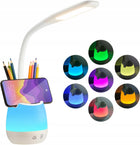 Lampka Biurkowa Szkolna LED RGB Organizer Na Biurko Do Czytania Nauki Pracy lampa stołowa ściemniana akumulatorowa