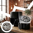 Frytkownica beztłuszczowa AIR fryer 3,2l piekarnik 1200W 10 trybów airfryer 1200 w czarny