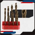 ZESTAW WIERTEŁ DO METALU HSS/G KOBALTOWE RED COBALT 8SZT. 3-10MM MILWAUKEE do blach, drewna, żeliwa i plastiku, chwyt