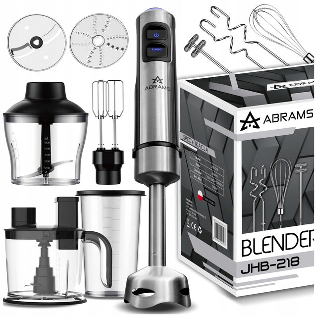 Blender ręczny wielofunkcyjny szatkownica mocny 1500W ostrza tytanowe 12W1
