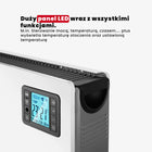 GRZEJNIK ELEKTRYCZNY KONWEKTOROWY ENERGOOSZĘDNY WI-FI 2000W PILOT TIMER LED 655 mm 370 mm grzewcza biały