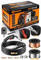 Spawarka inwertorowa migomat igbt flux MIG MAG MMA 200A MP0142 mocna 5kg półautomat spawalniczy TIG, drut 0,6-1,0 mm