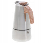 Kawiarka zaparzacz do kawy espresso Działa na Indukcja Gaz Stalowa 350ml moka, kafetiera, 6 filiżanek, srebrna, można