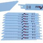 Brzeszczot do piły szablastej do metalu 150mm HCS 10 sztuk świeże drewno, gałęzie, stal, metale kolorowe, uchwyt