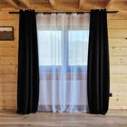Zasłony gotowe ZASŁONA ZACIEMNIAJĄCA BLACKOUT 140x250 CZARNY Arctic osłona okienna, poliestrowa, gładka, na taśmę
