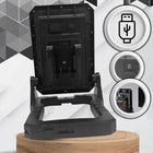 Lampa robocza halogen LED do makita z USB 6500K przenośna budowlana mocna naświetlacz stojący 30 w 4000 lm białe światło