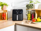 Frytkownica Beztłuszczowa tefal EY8558E0 Frytownica AIR fryer 7,5l Duża XL czarny