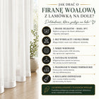 Firana gotowa prosta z lamówką 300x150 firany białe gładkie firanki kuchnia woalowa pojedyncza na taśmie, tunelu lub