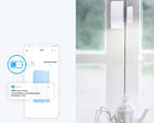 Sonoff DW2 Inteligentny Czujnik Sensor Otwarcia Drzwi i Okien WiFi eWeLink kontaktron do monitorowania wejść, zasilanie
