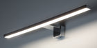 Lampka Łazienkowa Na Szafkę Lampa Nad Lustro LED Chrom Kinkiet 3w1 oprawa nadumywalkowa 30 cm do makijażu równomierne