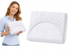 Prześcieradło z Gumką 120x200 Jersey Polski Produkt Premium Białe bawełniane na materac do 25 cm, do łóżka