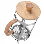 Zaparzacz do herbaty kawy ziół tłokowy kawiarka dzbanek szklany sitko 800ml French press, praska, 4 filiżanki, można