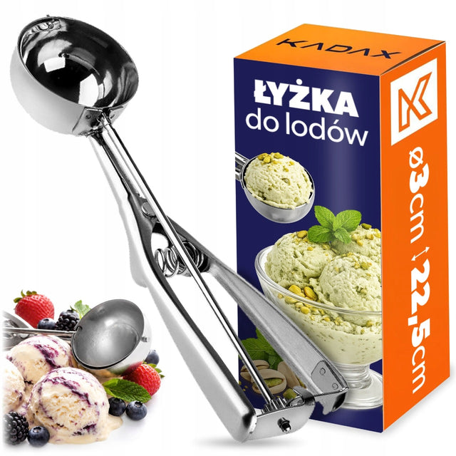 Łyżka do lodów gałkownica ziemniaków ryżu stalowa nakładania porcjowania porcjarka do deserów, nabierak kuchenny