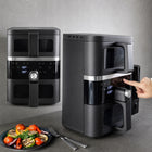 Frytkownica beztłuszczowa Dwukomorowa 10l Air Fryer Comida 2500W 10xprogram czarny