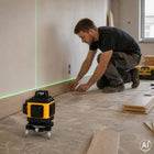 Poziomica laserowa 4D krzyżowa 16 linii 360 laser zielony zestaw niwelator do glazury, układania płytek, montażu i prac