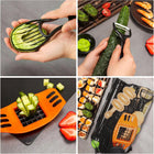 ZESTAW MASZYNKA DO ROBIENIA SUSHI Z ROLKA MATA PRASKA NÓŻ DO SUSHI 32W1 akcesoria do maki i futomaki, wielorazowe