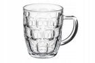 ZESTAW 6 SZTUK KUFLE DO PIWA 540 ML Z UCHEM SZKLANY KUFEL NIXON WYSOKI szklanki piwne, pokale, szkło barowe, można myć