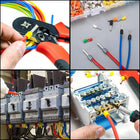 Tulejki końcówki izolowane kabli przewodów zaciskowe 1200 sztuk kolory do montażu instalacji elektrycznej, zaciskania
