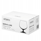 Kieliszki KROSNO Servo Line do koniaku brandy 6szt 230ml koniakówki szkło bezbarwne, mycie w zmywarce, degustacja
