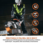 Elektryczna przecinarka tarczowa do betonu Evolution R350DCT 350 mm piła do posadzek, bruzdownica, głębokość cięcia 130