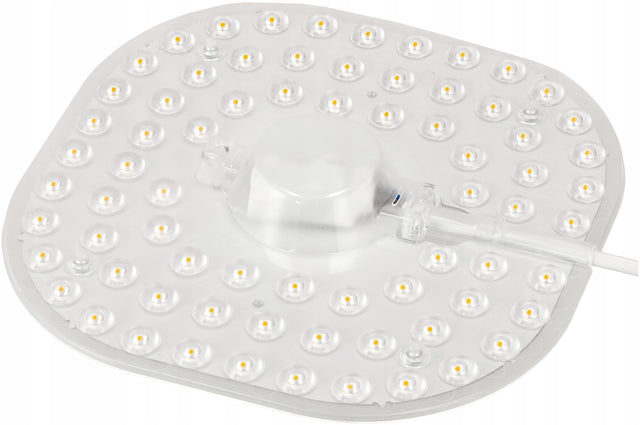 Moduł LED Wkład Do Plafonów Lamp Paneli 36W 3600lm Barwa Neutralna 4500K okrągły zamiennik oświetlenia sufitowego, biały, 21 cm