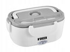 Elektryczny lunch BOX termos obiadowy pojemnik 24V samochodowy biurowy podgrzewacz do posiłków 1100 ml, na ciepły obiad