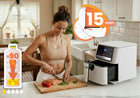Frytkownica beztłuszczowa AIR fryer biały frytownica 6,5l berdsen 1700W
