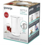 Czajnik Gorenje K15DWW biały 1,5l 2200W 1.5 l 2200 w tworzywo sztuczne