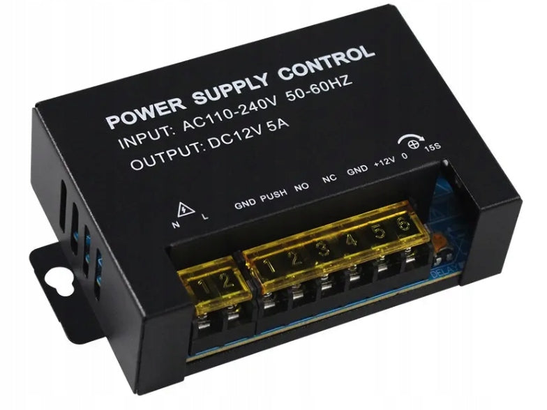 Kontroler zasilacz sterownik do zamkek szyfrowy elektrozaczep 230V do 12V moduł do kontroli dostępu, zasilanie drzwi