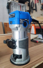 Frezarka górnowrzecionowa wycinarka z regulacją obrotów zestaw frezów geko router 710 w, tuleje 6/8/12 mm, głębokość