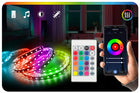 Taśma LED 6m RGB 5050 WiFi pilot aplikacja tuya zestaw muzyka timer 12V pasek świetlny, dekoracyjne podświetlenie