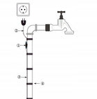 KABEL GRZEWCZY PRZEWÓD GRZEJNY Z TERMOSTATEM WTYCZKĄ do rur rynny 16W/m 2M 2 m 8 mm liniowa