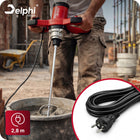 MIESZADŁO DO KLEJU BETONU ZAPRAW FARB ELEKTRYCZNE 2x MIESZALNIK MIESZARKA mikser do tynku i cementu M14 2600 W 6 biegów
