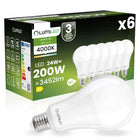 6x Żarówka LED E27 A67 24W = 200W 3452lm 4000K Neutralna 260° lumiled źródło światła do lamp i opraw, klasyczna forma