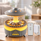 Nawilżacz powietrza RGB UFO parowy aromaterapia grzybek 200 ML pilot cichy nawilżacz parowy 15.6 w